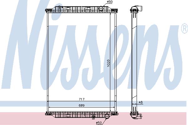 Nissens 637780 Radiator, engine cooling 637780