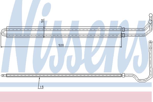 Nissens 90627 Oil cooler 90627