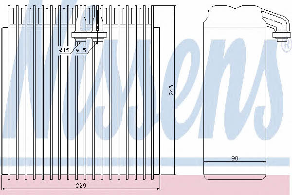 Nissens 92112 Air conditioner evaporator 92112