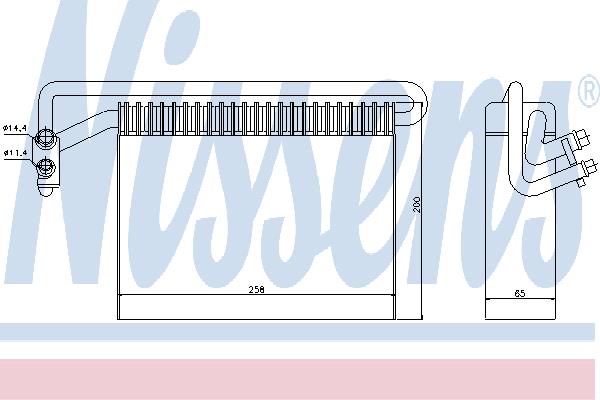 Nissens 92177 Air conditioner evaporator 92177