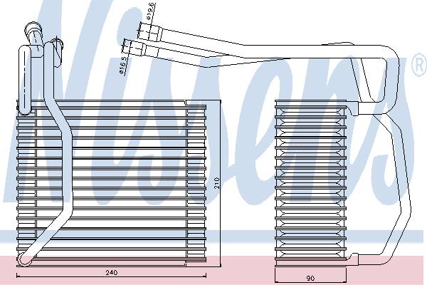 Nissens 92194 Air conditioner evaporator 92194
