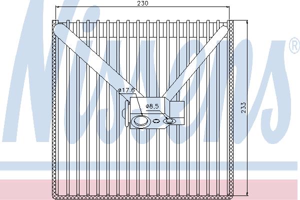 AC Evaporator Opel: 92250 Nissens Air conditioner evaporator