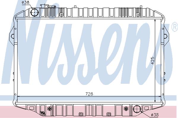 Nissens 64861 Radiator, engine cooling 64861