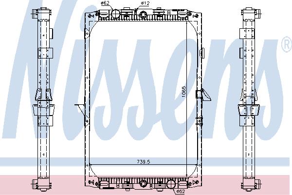 Nissens 61417A Radiator, engine cooling 61417A