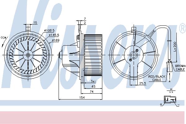 Nissens 87068 Fan assy - heater motor 87068