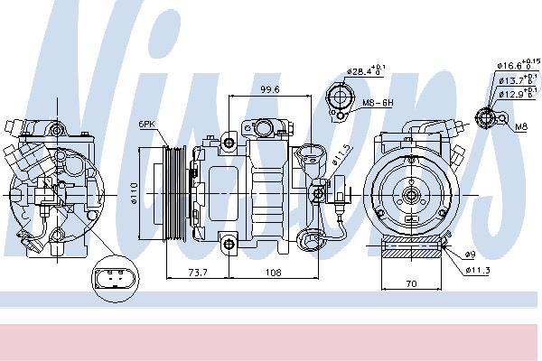 Nissens 89026 Compressor 89026