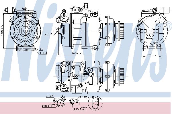 Nissens 89036 Compressor 89036