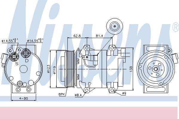 Nissens 89070 Compressor 89070