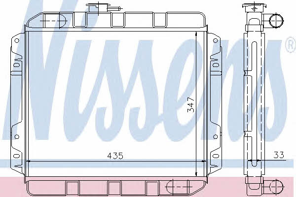 Nissens 62230 Radiator, engine cooling 62230