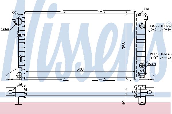 Nissens 62243 Radiator, engine cooling 62243