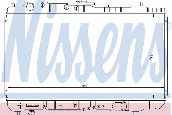 Nissens 62484 Radiator, engine cooling 62484