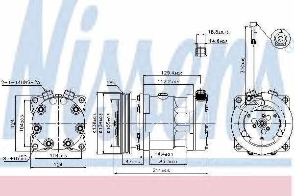 Nissens 89175 Compressor, air conditioning 89175