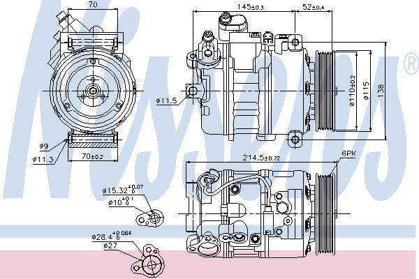 Nissens 89214 Compressor 89214