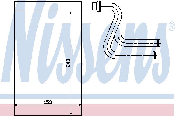 Nissens 71745 Heat exchanger, interior heating 71745