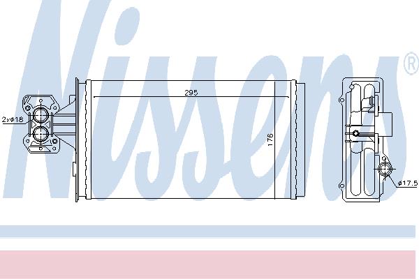 Nissens 71803 Heat exchanger, interior heating 71803