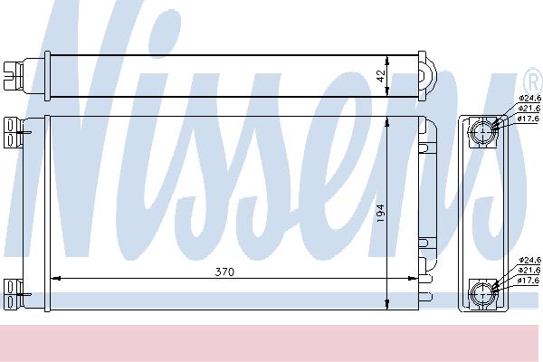 Nissens 71926 Heat exchanger, interior heating 71926 71926 Nissens Heat exchanger, interior heating