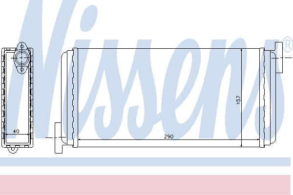 Nissens 72002 Heat exchanger, interior heating 72002