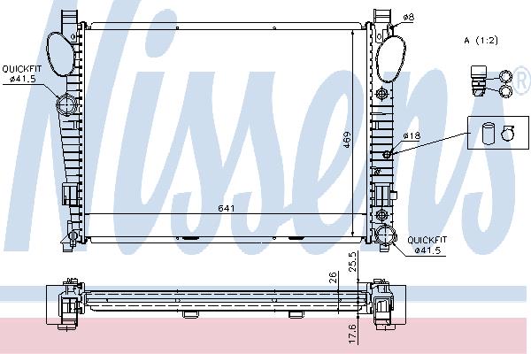 Nissens 62774A Radiator, engine cooling 62774A