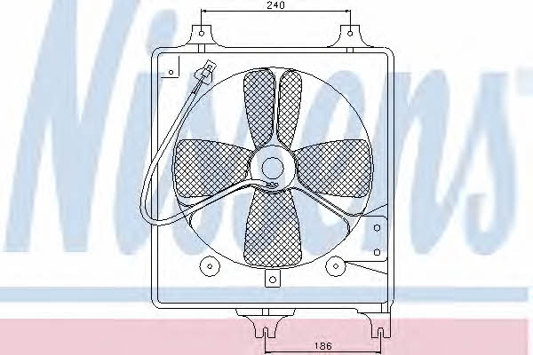 Nissens 85068 Hub, engine cooling fan wheel 85068