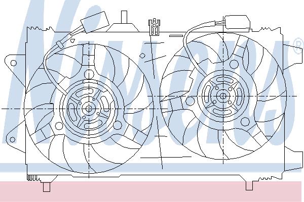 Nissens 85161 Hub, engine cooling fan wheel 85161
