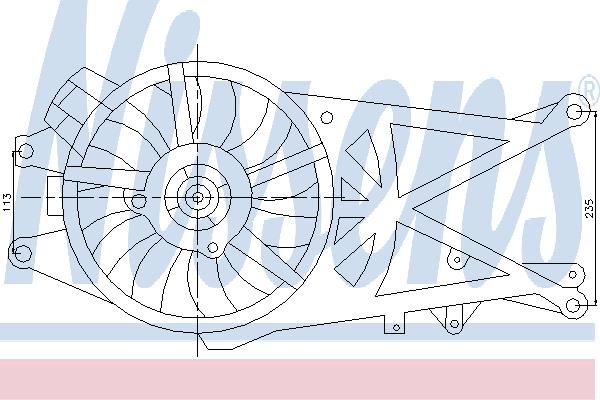 Nissens 85204 Hub, engine cooling fan wheel 85204