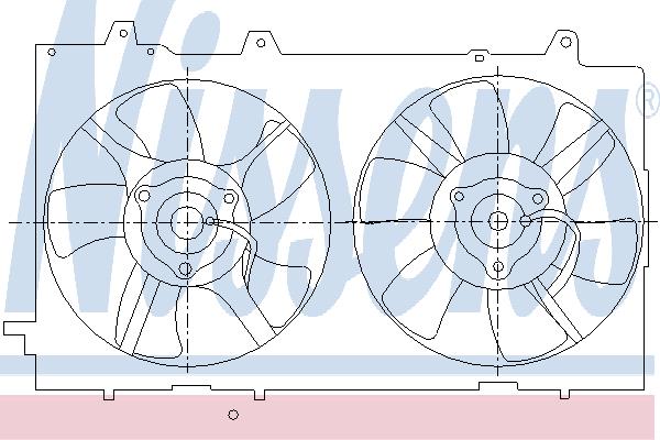 Nissens 85285 Hub, engine cooling fan wheel 85285
