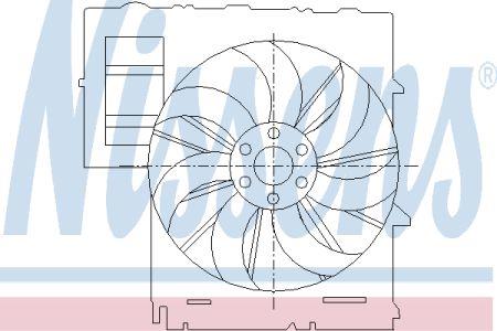 Nissens 85292 Hub, engine cooling fan wheel 85292
