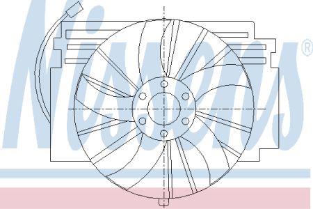 Nissens 85294 Hub, engine cooling fan wheel 85294