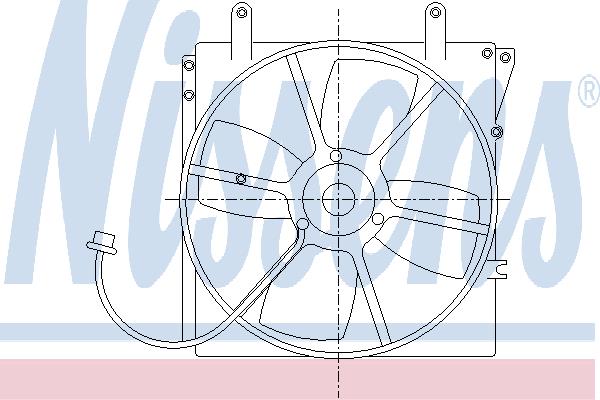 Nissens 85338 Hub, engine cooling fan wheel 85338