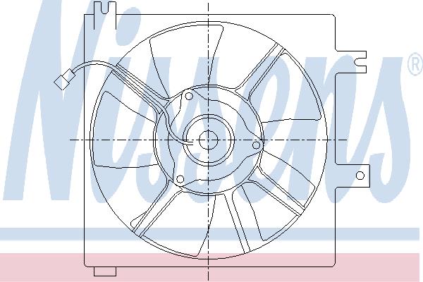 Nissens 85339 Hub, engine cooling fan wheel 85339