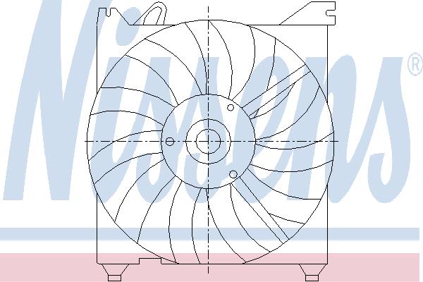 Nissens 85374 Hub, engine cooling fan wheel 85374