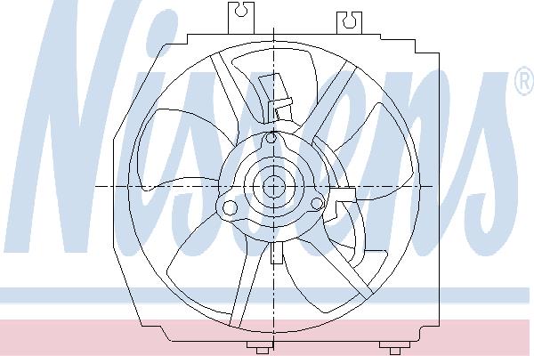 Nissens 85381 Hub, engine cooling fan wheel 85381