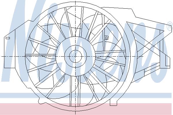 Nissens 85395 Hub, engine cooling fan wheel 85395