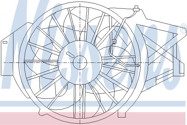 Nissens 85396 Hub, engine cooling fan wheel 85396