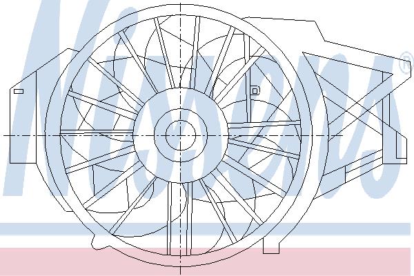 Nissens 85397 Hub, engine cooling fan wheel 85397