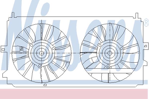Nissens 85400 Hub, engine cooling fan wheel 85400