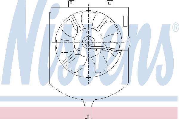 Nissens 85407 Hub, engine cooling fan wheel 85407