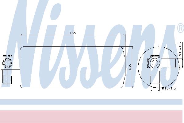 Nissens 95095 Dryer, air conditioner 95095