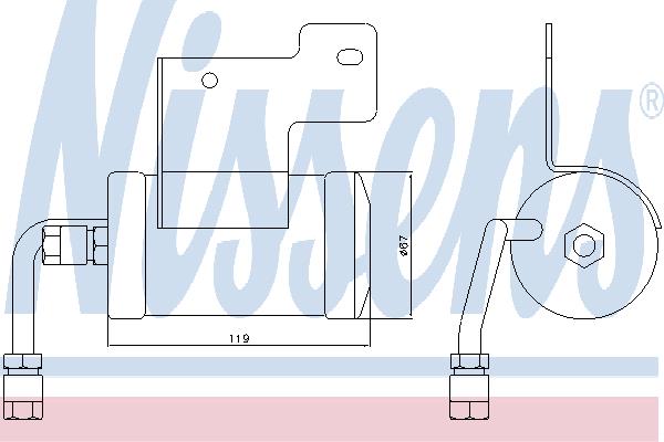 AC receiver drier Mazda 626: 95382 Nissens Dryer, air conditioner