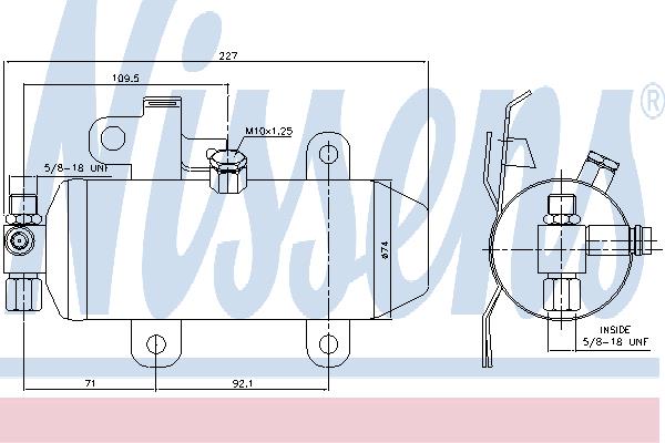 AC receiver drier Renault: 95459 Nissens Dryer, air conditioner