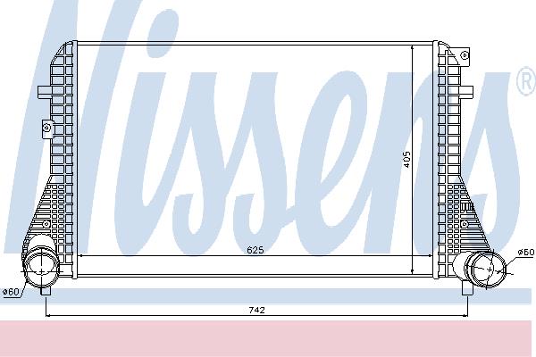 Nissens 96542 Intercooler, charger 96542