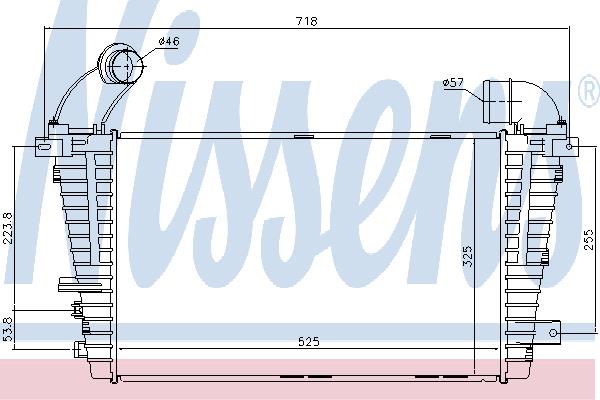 Nissens 96590 Intercooler, charger 96590