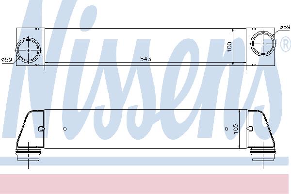 96607 Nissens Intercooler, charger