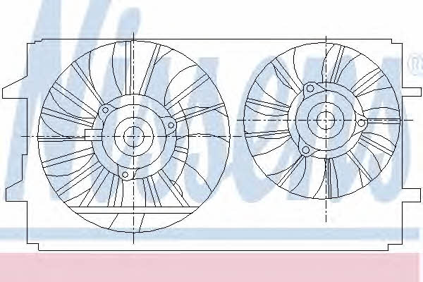Nissens 85410 Hub, engine cooling fan wheel 85410