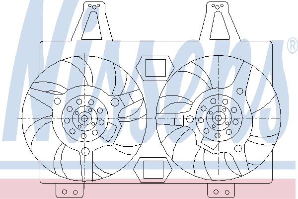 Nissens 85423 Hub, engine cooling fan wheel 85423