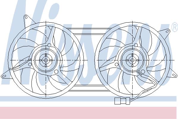 Nissens 85439 Hub, engine cooling fan wheel 85439