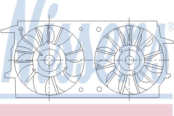 Nissens 85461 Hub, engine cooling fan wheel 85461