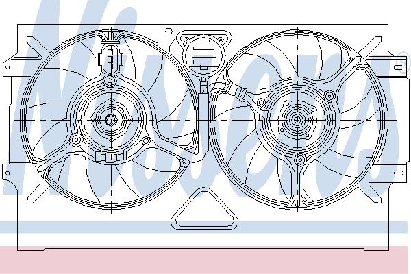 Nissens 85469 Hub, engine cooling fan wheel 85469