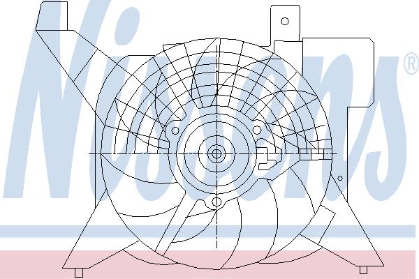 Car radiator fan Citroen: 85476 Nissens Hub, engine cooling fan wheel