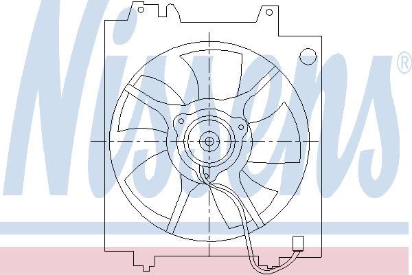 Nissens 85494 Hub, engine cooling fan wheel 85494